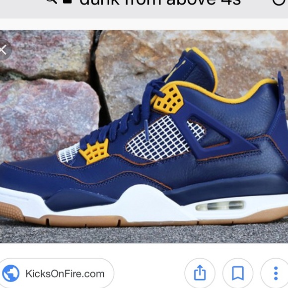 jordan 4s dunk from above